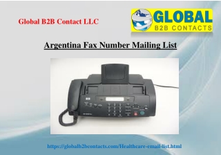 Argentina Fax Number Mailing List