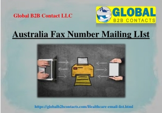 Australia Fax Number Mailing LIst