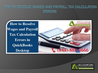 QuickBooks Desktop Not Calculating Payroll Taxes! Here’s How to fix it