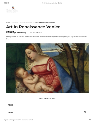 Art in Renaissance Venice - Edukite