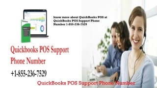 QuickBooks POS Support Phone Number 1-855-236-7529