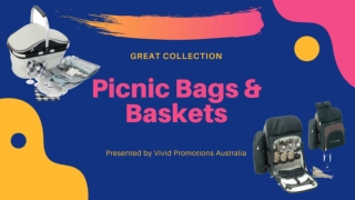 Vivid Promotions - Slide of Customised Picnic Bags