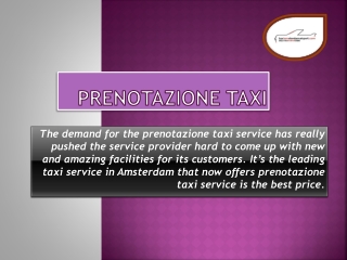 Prenotazione Taxi