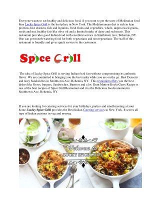 Best Delicious Indian food Restaurant in Smithtown Ave, Bohemia, NY – Lucky Spice Grill