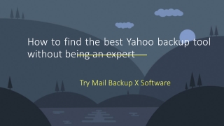 Yahoo Backup Mac Tool