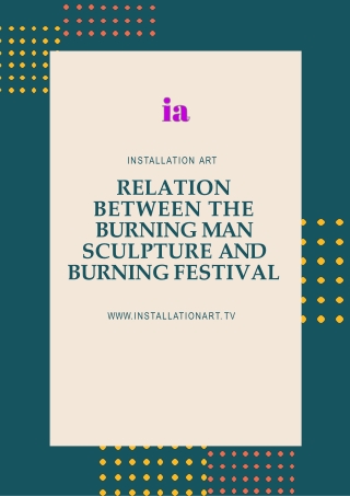 Relation between the burning man sculpture and burning festival