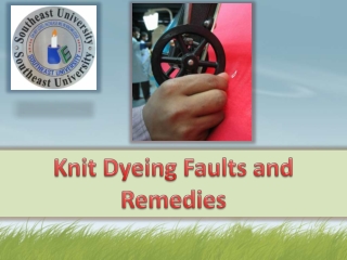 Knit dyeing faults And Remidies