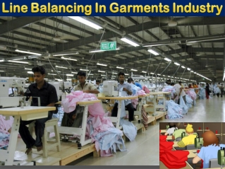 Line Balancing In Garments Industry