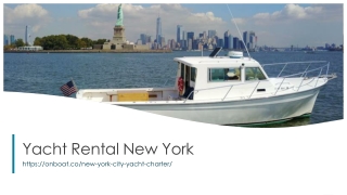 Yacht Rental New York