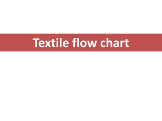 Flow charts of Textile and garments