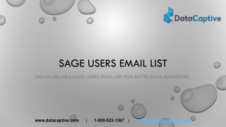 Which is the best portal for availing Sage Users email list?