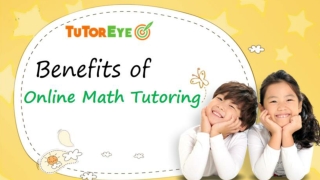 Benefits of Online Math Tutoring