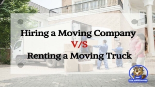 Hiring a Moving Company vs. Renting a Moving Truck