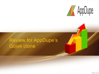 Gojek clone App Development - Gojek Clone App - Appdupe Reviews