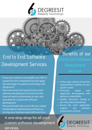 End to End Software Development Services at 6DegreesIT