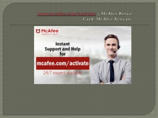 mcafee.com/activate – Enter your code – McAfee Activate