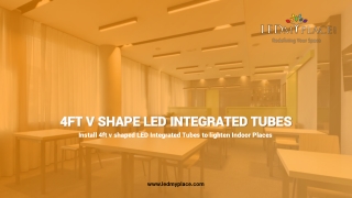 4ft Integrated LED Tube Lights: Great Replacement To Fluorescent Lights