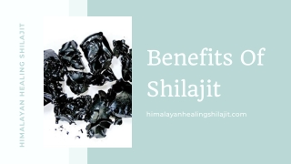 Benefits Of Shilajit