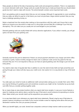 Ideas To Help You Make Use Of Your A Credit Card Intelligently