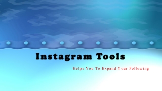 Instagram tools