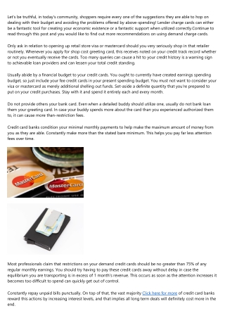 Beneficial Credit Card Tips And Tricks For Yourself