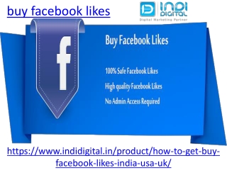 How to buy facebook likes in India