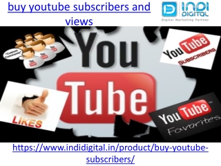 How to buy youtube subscribers and views in India