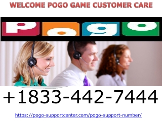 Pogo Game Customer 1833-442-7444 Support number