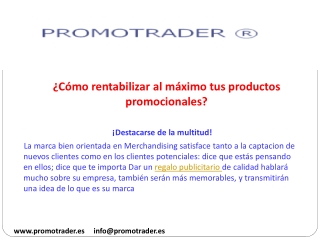 ¿Cómo rentabilizar al máximo tus productos promocionales?