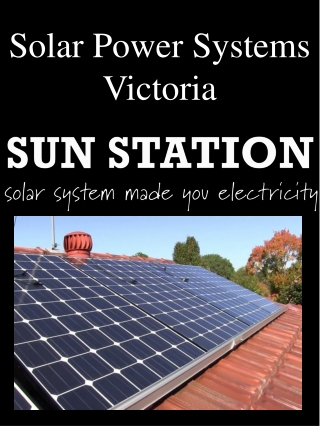 Solar Power Systems Victoria