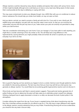 Guidelines On How To Overcome Your Allergy symptoms