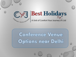 Corporate Venue near Delhi | Conference Venue Options near Delhi