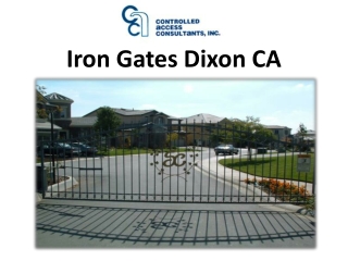 Iron Gates Dixon CA