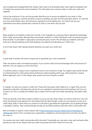 Learn How To Use A Credit Card Safely