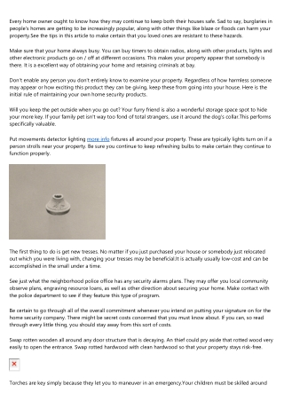 Wonderful Advice About Maintaining Your Own Home Safe And Secure