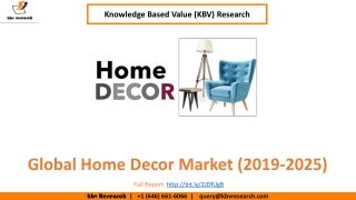 Home Decor Market Size- KBV Research