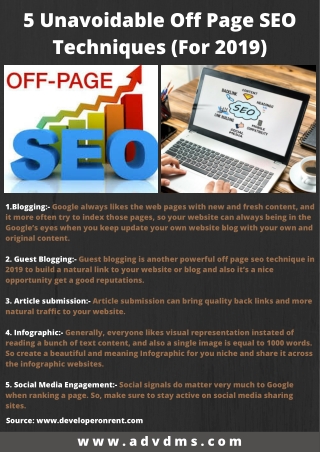 5 Unavoidable Off Page SEO Techniques (For 2019)