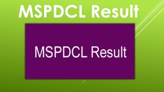MSPDCL Result 2019- Download MSPDCL Group C & D Result & Cut Off