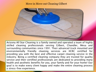 Move in move out cleaning gilbert