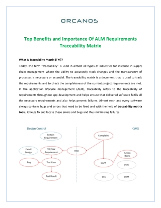 Top Benefits and Importance Of ALM Requirements Traceability Matrix