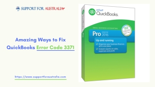 Amazing Ways to Fix QuickBooks Error Code 3371