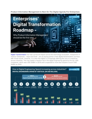 Product Information Management Is Next On The Digital Agenda For Enterprises