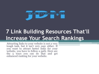 Link Building Resources That'll Increase Your Search Rankings