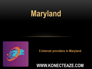5 Internet providers in Maryland