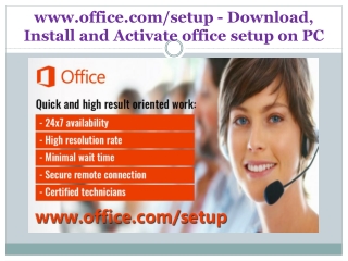 www.office.com/setup - Download, Install and Activate office setup on PC