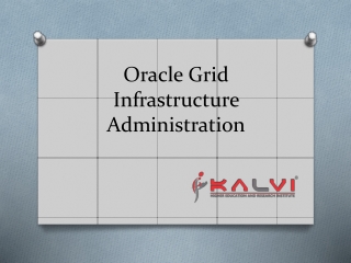 Oracle grid infrastructure administration