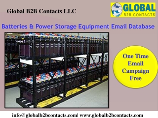 Batteries & Power Storage Equipment Email Database