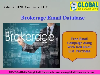 Brokerage Email Database