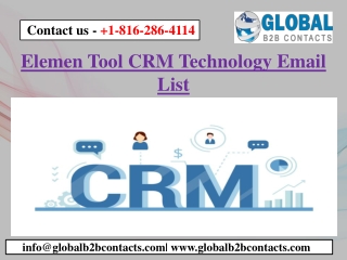 Elemen Tool CRM Technology Email List