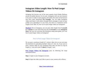 Instagram Video Length: How To Post Longer Videos On Instagram